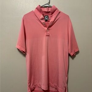 Lisle Engineered Pin Stripe Self Collar
Color: Azalea / White